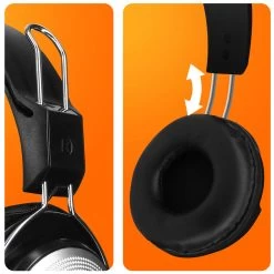 Casque Filaire Pour Ordinateur Avec Micro Sur Perche, Boutons De Commande - LinQ -Musique recherchée. kask linq 0167 8