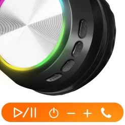 Casque Bluetooth RGB Avec Rétroéclairage LED, Kit Main Libre - LinQ -Musique recherchée. kask linq r5230 10