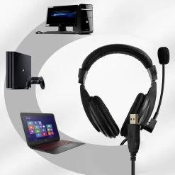 Casque Micro Pour Ordinateur, Prise USB - LinQ -Musique recherchée. kask linq u860 10