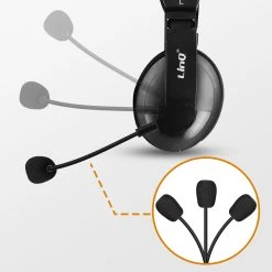 Casque Micro Pour Ordinateur, Prise USB - LinQ -Musique recherchée. kask linq u860 8