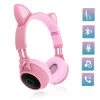 Casque Audio Bluetooth 5.0 Design Oreilles De Chat - Rose