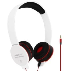 Casque Audio Stéréo Filaire Avec Câble Jack 3.5mm - Blanc