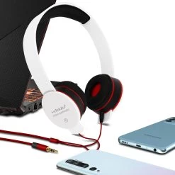 Casque Audio Stéréo Filaire Avec Câble Jack 3.5mm - Blanc -Musique recherchée. kask wh z3738 dv2 5