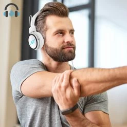 Casque Audio Son Stéréo EXtra-Bass - Fonct. Micro + Télécommande - Blanc -Musique recherchée. kask y6038 wh dv2 6