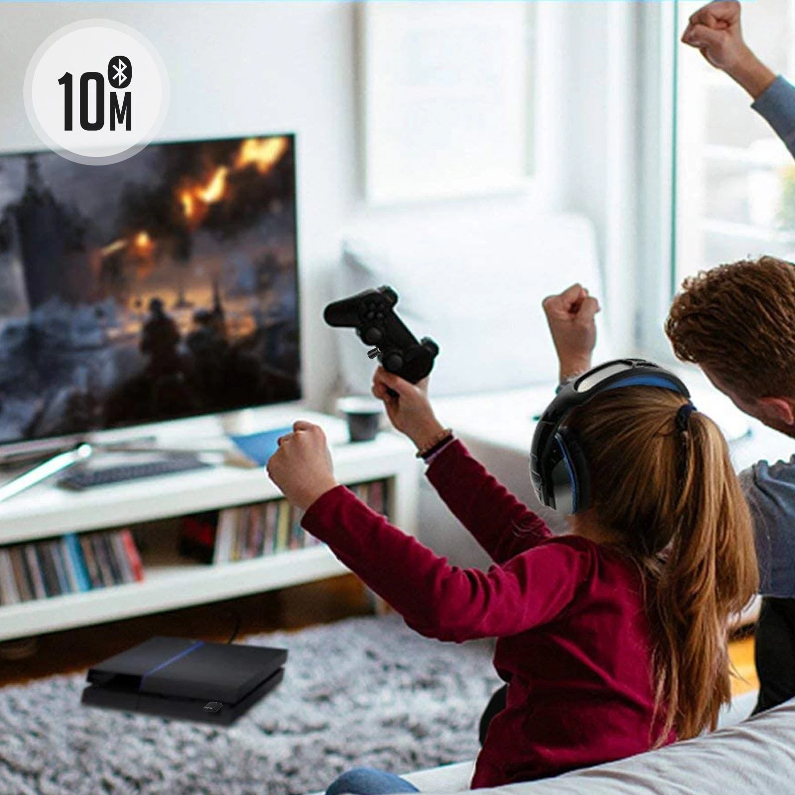 Adaptateur Bluetooth PS4, Transmetteur / Récepteur USB Pour Casque, Ecouteurs Sans Fil, Linq - Noir 10 Adaptateur Bluetooth PS4, Transmetteur / Récepteur USB Pour Casque, Ecouteurs Sans Fil, Linq - Noir – Image 8