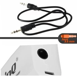Adaptateur Audio Bluetooth, Récepteur Sans-fil USB Avec Sortie Jack + Câble Jack 3.5mm LinQ - Blanc -Musique recherchée. kbt linq wj352 7