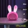 Enceinte Lumineuse Bluetooth 3W, Moxie Mini Boom Light - Lapin Rose -Musique recherchée. kokoboom pk r
