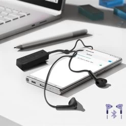 Écouteurs Kit Piéton Defunc, Intra-auriculaire Avec Design Micro-cravate, Bluetooth 4.1 - Noir -Musique recherchée. kpt dfc hybrid bk 6 2