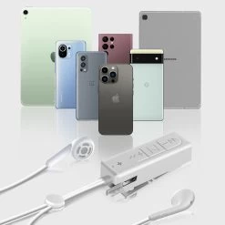 Écouteurs Kit Piéton Bluetooth Defunc, Design Micro-cravate Avec Télécommande - Blanc -Musique recherchée. kpt dfc talk wh 7