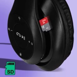 Casque Audio Bluetooth P15 - Fonction Kit Main Libre, Pliable - Noir 11 Casque Audio Bluetooth P15 - Fonction Kit Main Libre, Pliable - Noir -Musique recherchée. p15 bk dv2 3