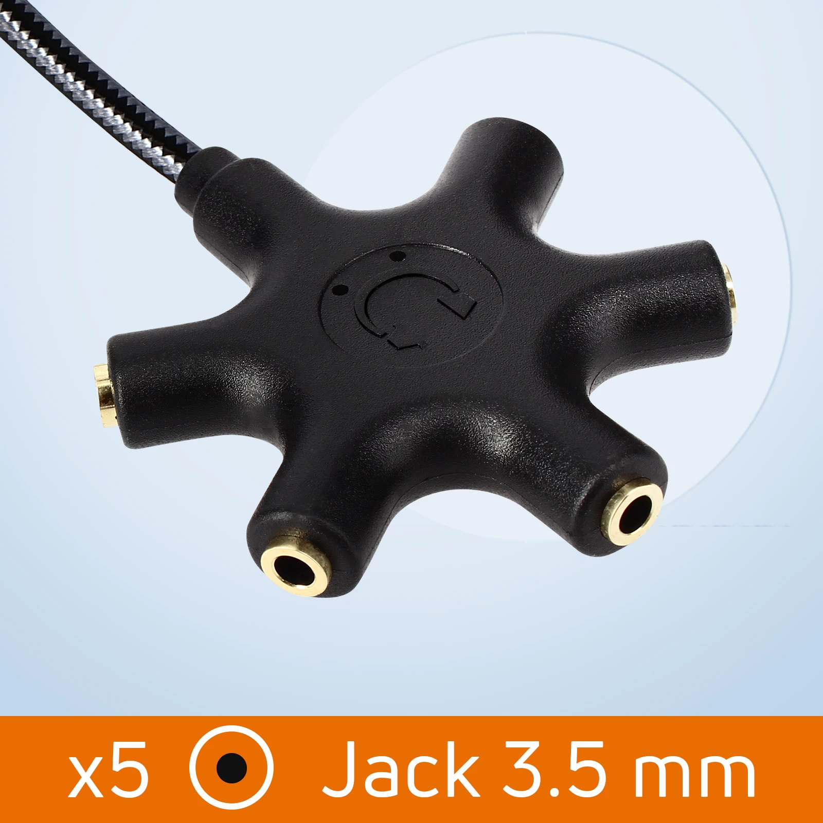 Câble Audio Lightning Vers 5x Prises Jack Femelle, Adaptateur IPhone 5 En 1 LinQ 1,5 Mètre - Noir 4 Câble Audio Lightning Vers 5x Prises Jack Femelle, Adaptateur IPhone 5 En 1 LinQ 1,5 Mètre - Noir – Image 2
