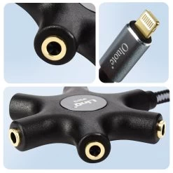 Câble Audio Lightning Vers 5x Prises Jack Femelle, Adaptateur IPhone 5 En 1 LinQ 5 Mètres - Noir 14 Câble Audio Lightning Vers 5x Prises Jack Femelle, Adaptateur IPhone 5 En 1 LinQ 5 Mètres - Noir -Musique recherchée. pat 500 4