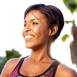 Écouteurs Sport Bluetooth Stéréo - Contours D'oreilles Silicone Ultra Confort + Pochette De Rangement - Noir -Musique recherchée. q10 bk dv2 8