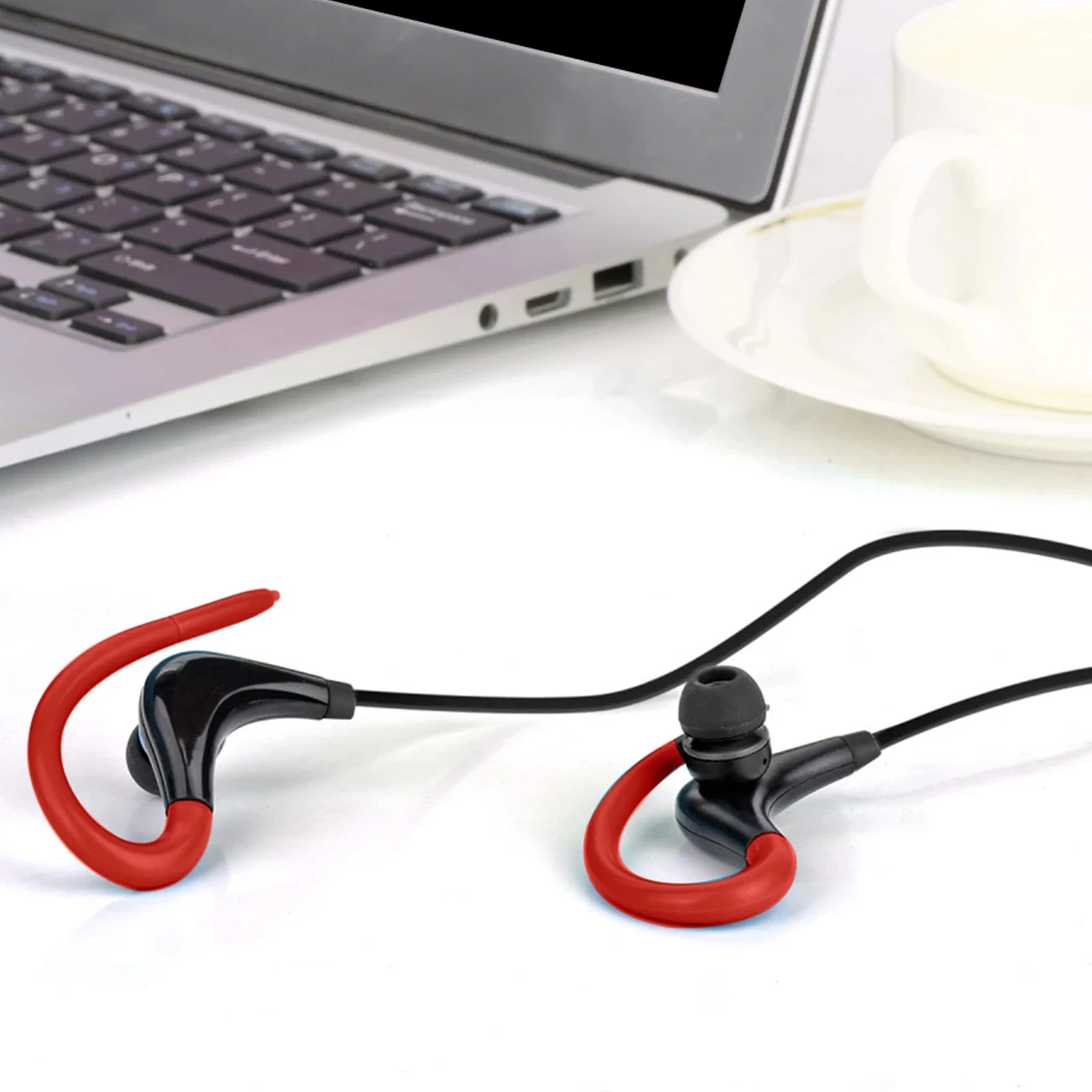 Écouteurs Sport Bluetooth Stéréo - Contours D'oreilles Silicone Ultra Confort + Pochette De Rangement - Rouge 9 Écouteurs Sport Bluetooth Stéréo - Contours D'oreilles Silicone Ultra Confort + Pochette De Rangement - Rouge – Image 7