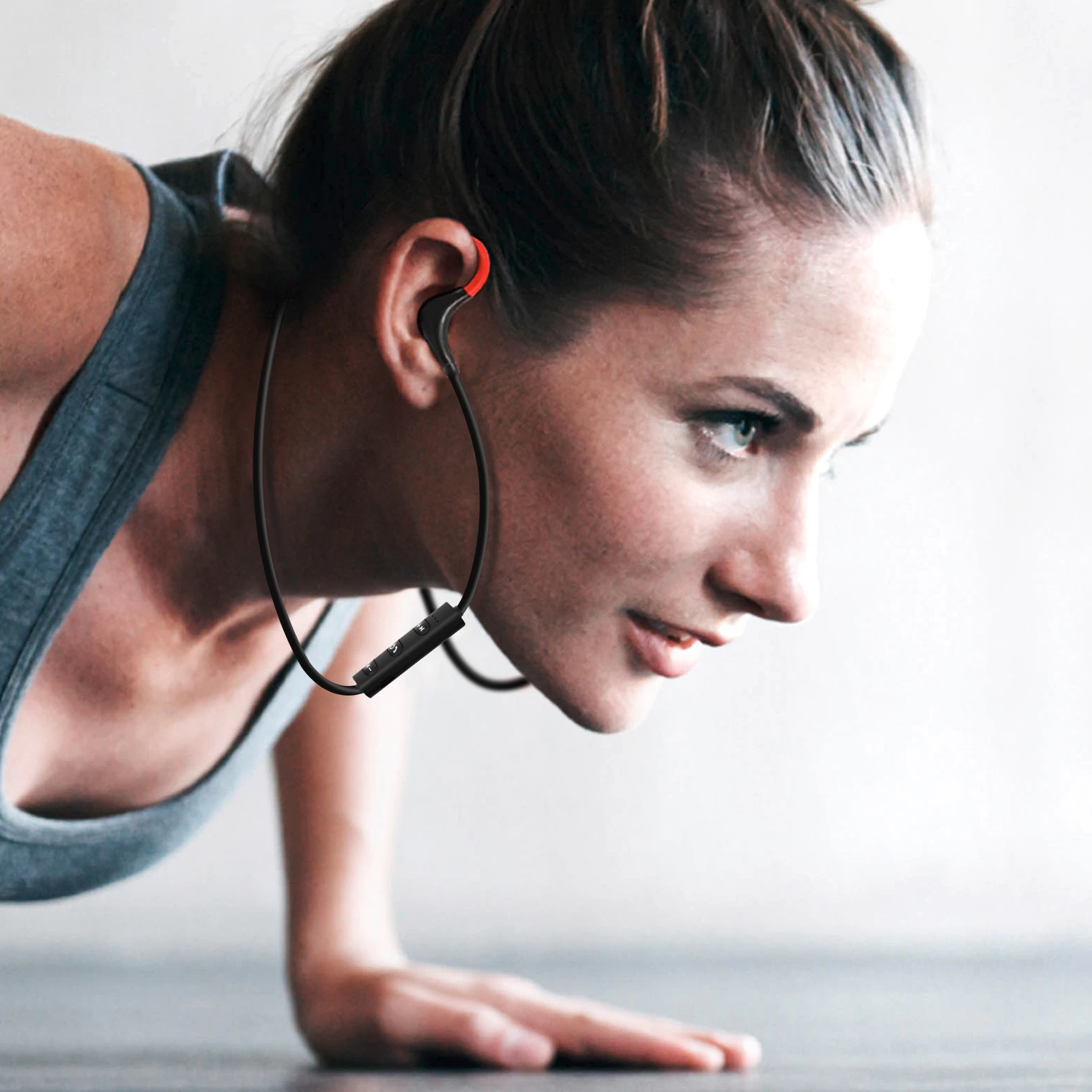 Écouteurs Sport Bluetooth Stéréo - Contours D'oreilles Silicone Ultra Confort + Pochette De Rangement - Rouge 6 Écouteurs Sport Bluetooth Stéréo - Contours D'oreilles Silicone Ultra Confort + Pochette De Rangement - Rouge – Image 4