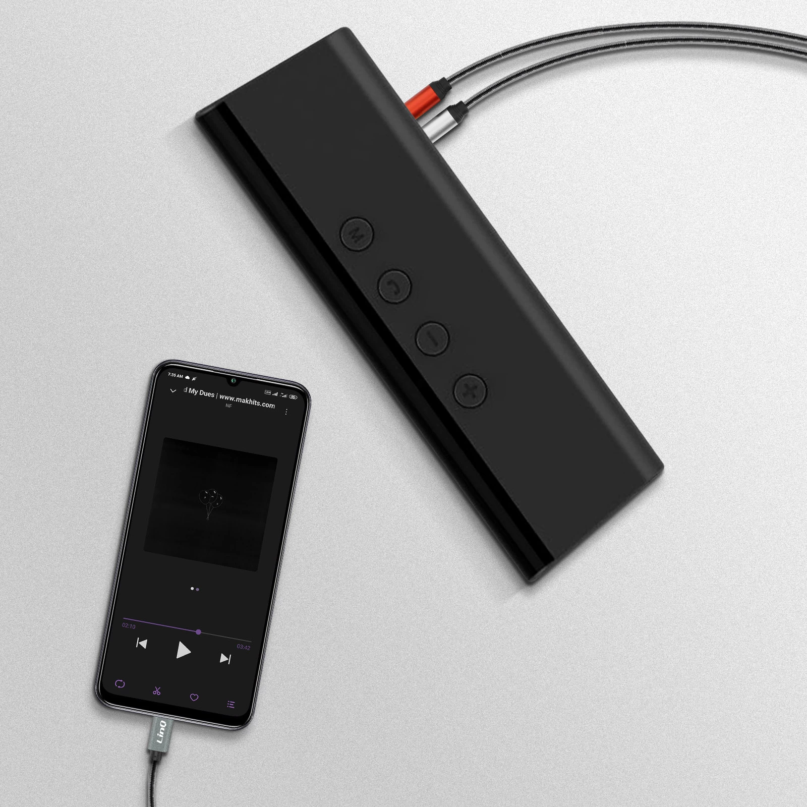 Câble Audio USB-C Vers 2x RCA Mâles 1.5m, Son De Qualité LinQ - Gris 6 Câble Audio USB-C Vers 2x RCA Mâles 1.5m, Son De Qualité LinQ - Gris – Image 4