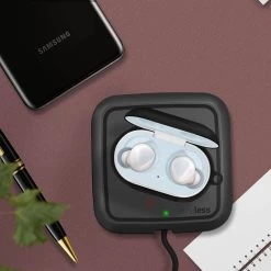 Coque Samsung Galaxy Buds Silicone Protection Souple - Noir -Musique recherchée. sili bk buds 3 2