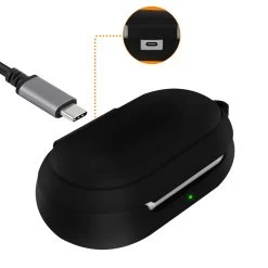 Coque Samsung Galaxy Buds Silicone Protection Souple - Noir -Musique recherchée. sili bk buds 8