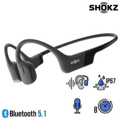 Casque Conduction Osseuse Shokz OpenRun Bluetooth 5.1, Sport Waterproof IP67 – Noir