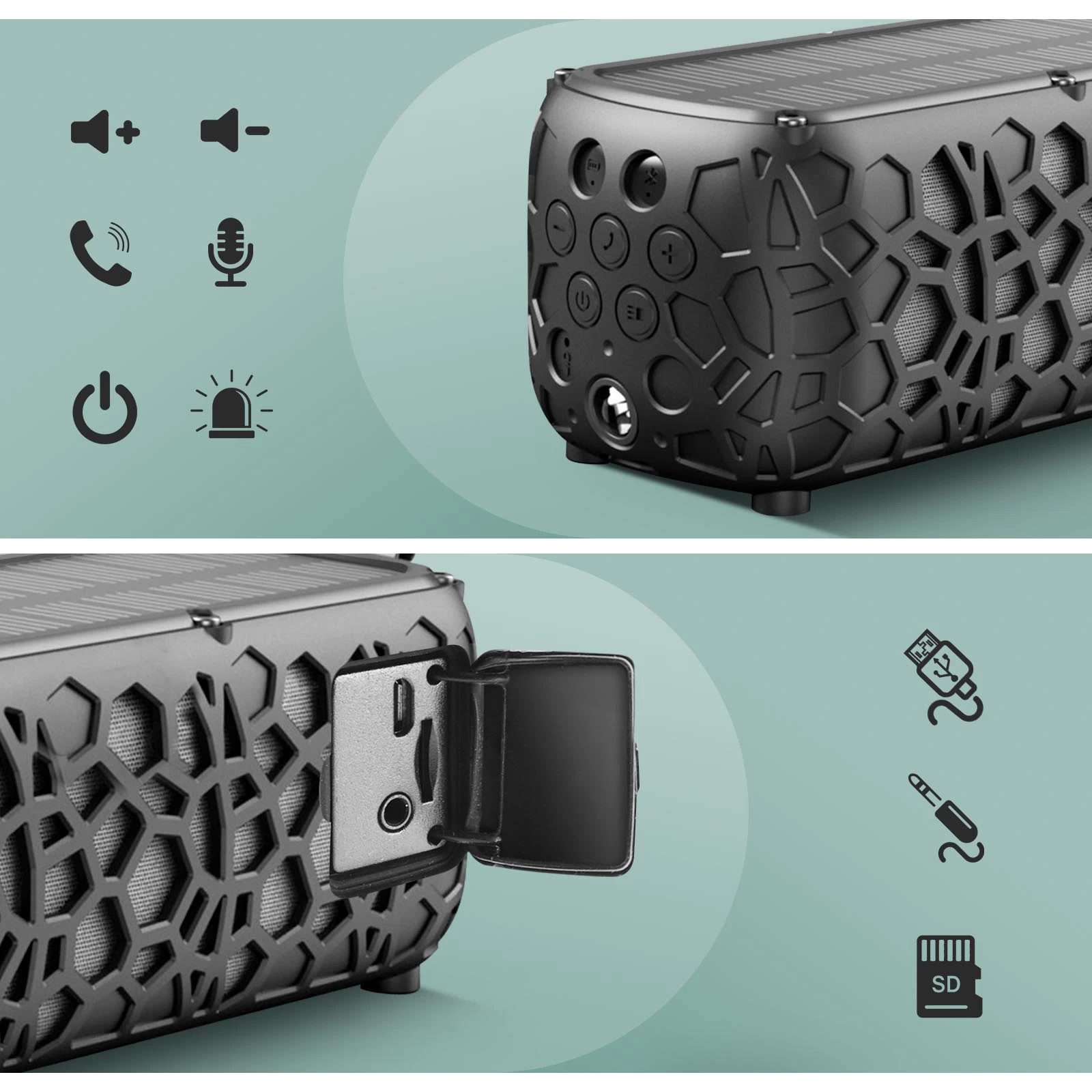 Enceinte Bluetooth Etanche Solaire - Endless Summer By 4Smarts, Son Puissant, Norme IPX6 Et Lumière LED 10 Enceinte Bluetooth Etanche Solaire - Endless Summer By 4Smarts, Son Puissant, Norme IPX6 Et Lumière LED – Image 8