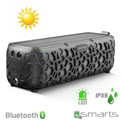 Enceinte Bluetooth Etanche Solaire - Endless Summer By 4Smarts, Son Puissant, Norme IPX6 Et Lumière LED