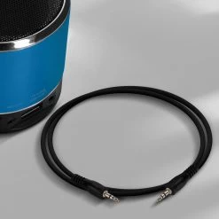 Mini Enceinte Bluetooth Venus Avec Bass Puissante, Métallisé - Bleu -Musique recherchée. spik a38s bl 12