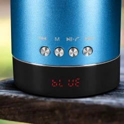 Mini Enceinte Bluetooth Venus Avec Bass Puissante, Métallisé - Bleu -Musique recherchée. spik a38s bl 8