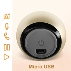 Mini Enceinte Sans Fil En Aluminium, Son De Qualité 3W, Ultra-Compacte Avec Dragonne - Doré -Musique recherchée. spik alu gd 8