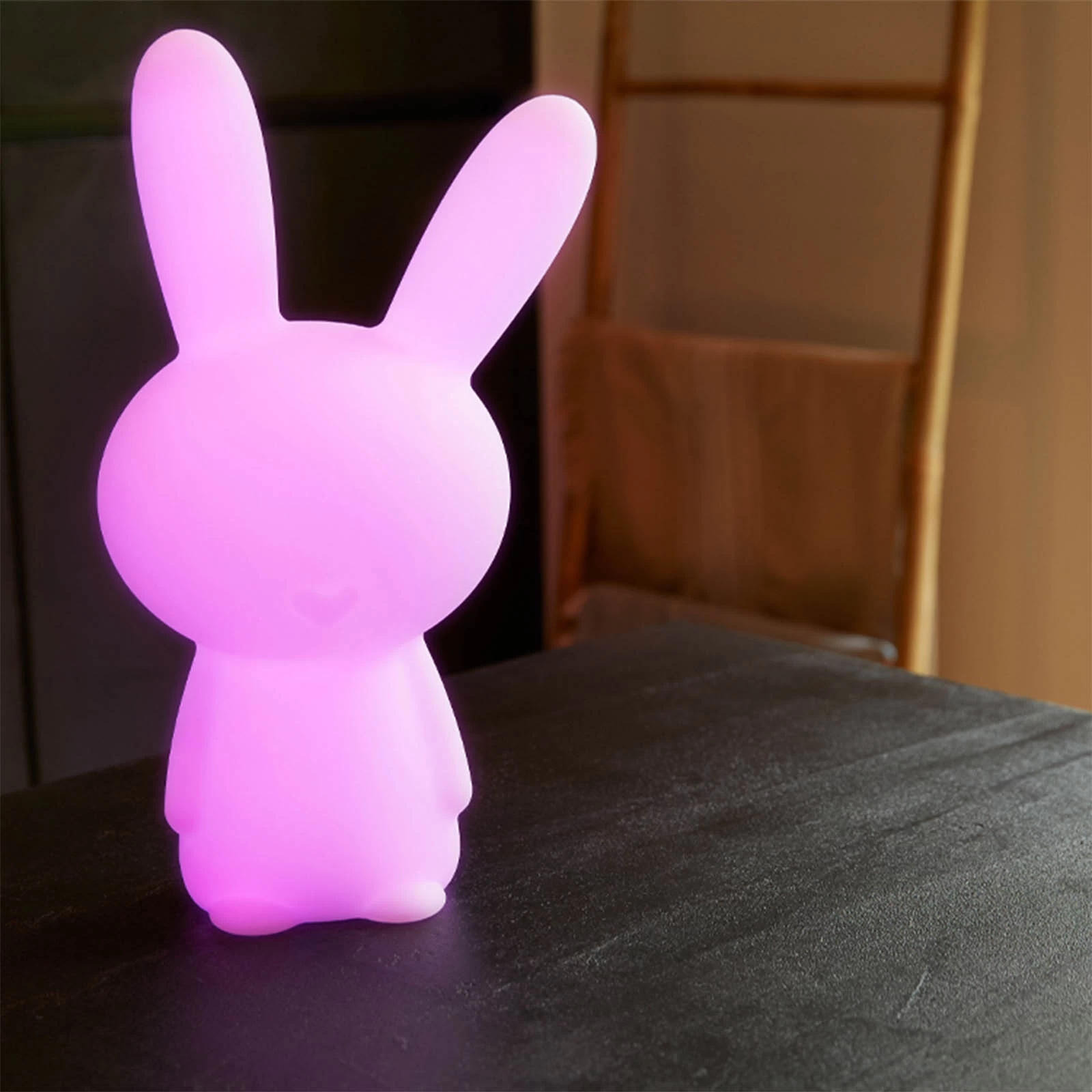 Enceinte Lumineuse Multifonction Bigben, Veilleuse Bluetooth, LED Multicolore - Néon Lapin 4 Enceinte Lumineuse Multifonction Bigben, Veilleuse Bluetooth, LED Multicolore - Néon Lapin – Image 2