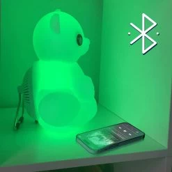 Enceinte Bluetooth Lumineuse Ourson 15W, Intensité Réglable Et Autonomie 6h, Bigben -Musique recherchée. spik big bear 2