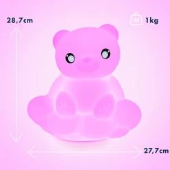 Enceinte Bluetooth Lumineuse Ourson 15W, Intensité Réglable Et Autonomie 6h, Bigben -Musique recherchée. spik big bear 7