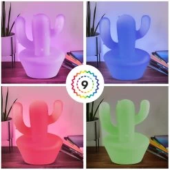 Enceinte Bluetooth Lumineuse Cactus 15W, Intensité Réglable Et Autonomie 8h, Bigben -Musique recherchée. spik big cactus 3