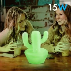 Enceinte Bluetooth Lumineuse Cactus 15W, Intensité Réglable Et Autonomie 8h, Bigben -Musique recherchée. spik big cactus 4