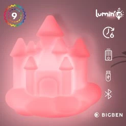 Enceinte Bluetooth Lumineuse Château 15W, Intensité Réglable, Bigben Lumin'Us