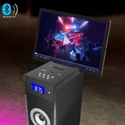Enceinte Bluetooth Lumineuse Bigben 60W - Tour Multimédia DJ Light 13 Enceinte Bluetooth Lumineuse Bigben 60W - Tour Multimédia DJ Light -Musique recherchée. spik big dj 3