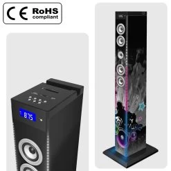 Enceinte Bluetooth Lumineuse Bigben 60W - Tour Multimédia DJ Light 19 Enceinte Bluetooth Lumineuse Bigben 60W - Tour Multimédia DJ Light -Musique recherchée. spik big dj 9