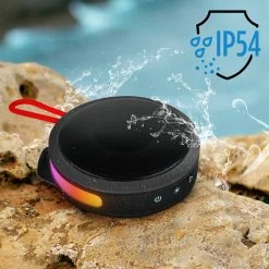 Enceinte Bluetooth Lumineuse Ultra-compacte, Portable Et Certifiée IP54, Bigben Party Nano - Noir -Musique recherchée. spik big nano bk 6