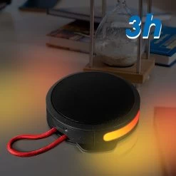 Enceinte Bluetooth Lumineuse Ultra-compacte, Portable Et Certifiée IP54, Bigben Party Nano - Noir -Musique recherchée. spik big nano bk 7