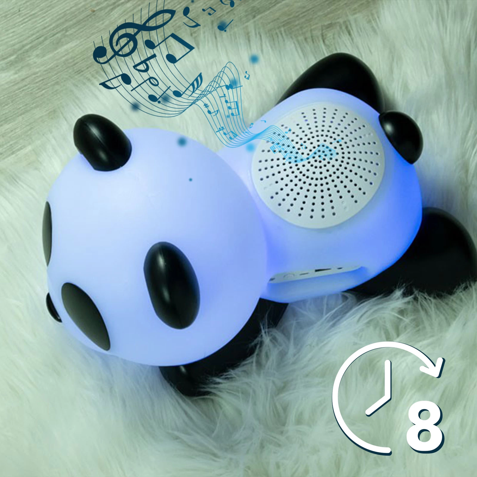 Enceinte Bluetooth Lumineuse Panda 15W, Intensité Réglable, Bigben Lumin'Us 6 Enceinte Bluetooth Lumineuse Panda 15W, Intensité Réglable, Bigben Lumin'Us – Image 4
