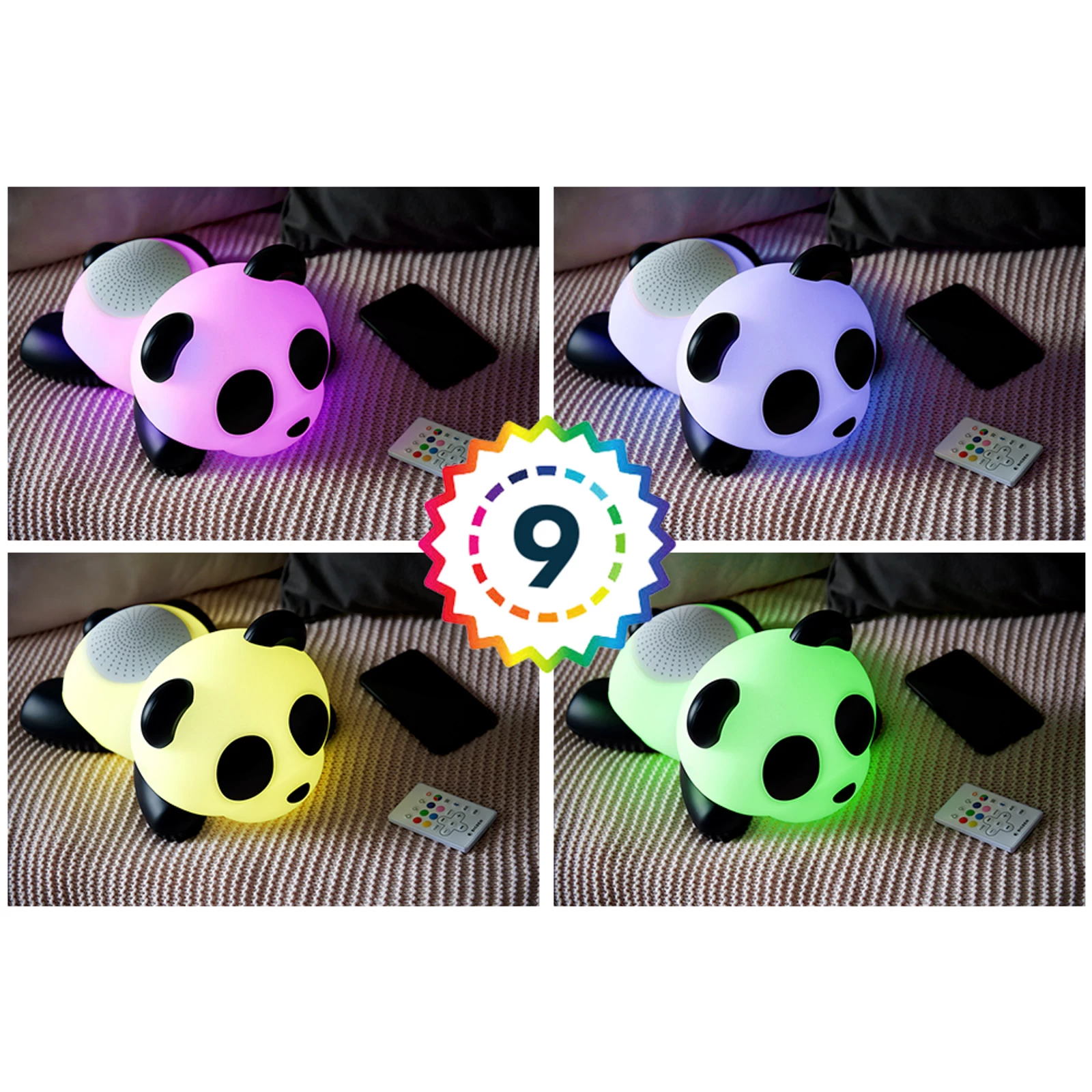 Enceinte Bluetooth Lumineuse Panda 15W, Intensité Réglable, Bigben Lumin'Us 10 Enceinte Bluetooth Lumineuse Panda 15W, Intensité Réglable, Bigben Lumin'Us – Image 8