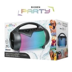 Enceinte Bluetooth Lumineuse, Puissance 50W Et Étanche IP54, Bigben Party BT Lite - Noir -Musique recherchée. spik big partylte 10 2