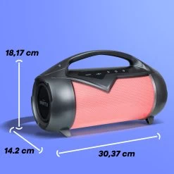 Enceinte Bluetooth Lumineuse, Puissance 50W Et Étanche IP54, Bigben Party BT Lite - Noir -Musique recherchée. spik big partylte 8 2