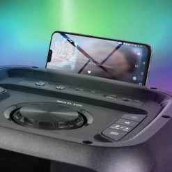 Enceinte Bluetooth Lumineuse 600W Avec 2x Microphones Et Télécommande, Fonction Enregistrement, Bigben -Musique recherchée. spik big partyxl 7