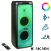 Enceinte Bluetooth Lumineuse 600W Avec 2x Microphones Et Télécommande, Fonction Enregistrement, Bigben -Musique recherchée. spik big partyxl r