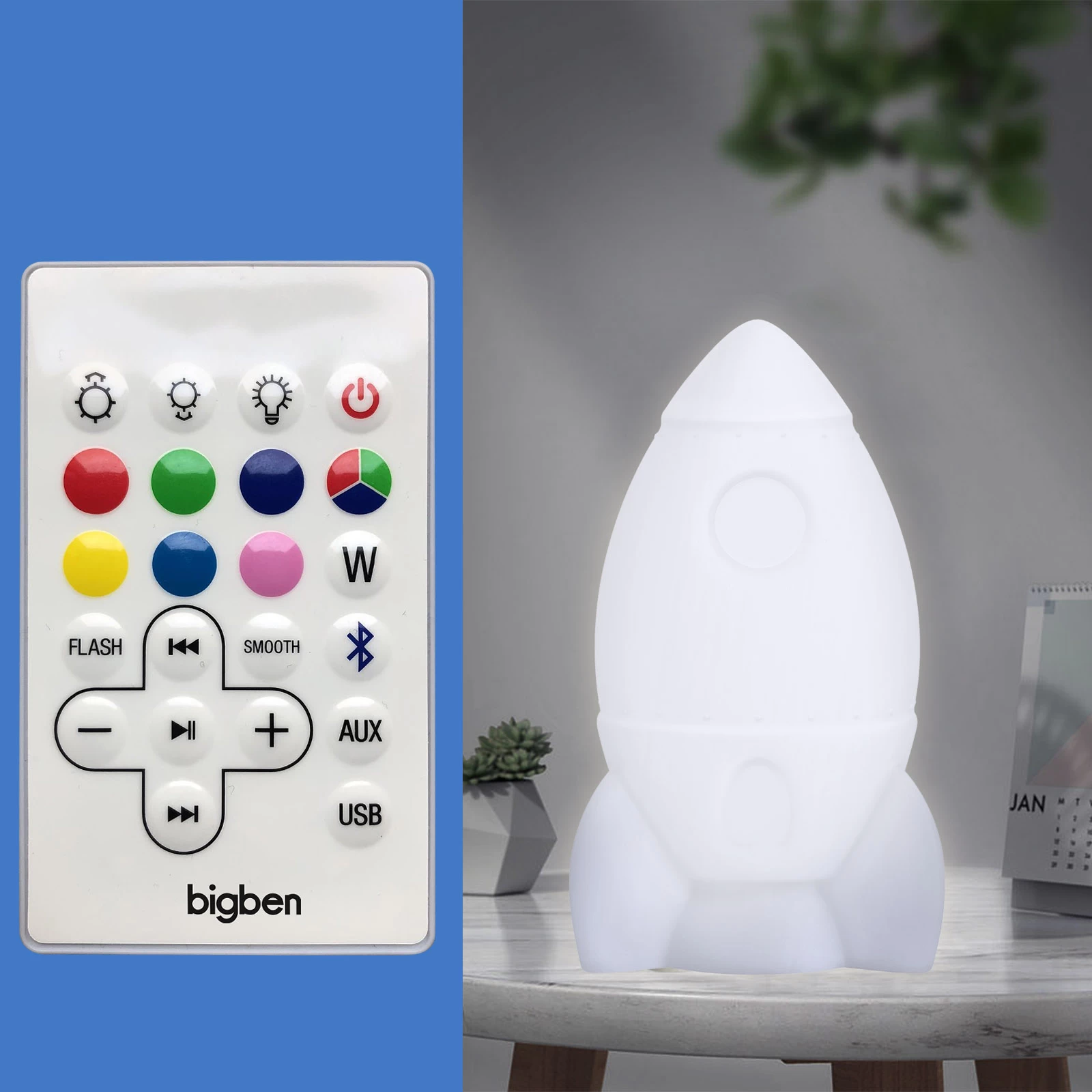 Enceinte Bluetooth Lumineuse Fusée 15W, Intensité Réglable Et Autonomie 8h, Bigben 9 Enceinte Bluetooth Lumineuse Fusée 15W, Intensité Réglable Et Autonomie 8h, Bigben – Image 7