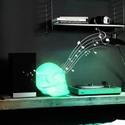 Enceinte Bluetooth Lumineuse Crâne 15W, Intensité Réglable Et Autonomie 8h, Bigben -Musique recherchée. spik big skull 4 2