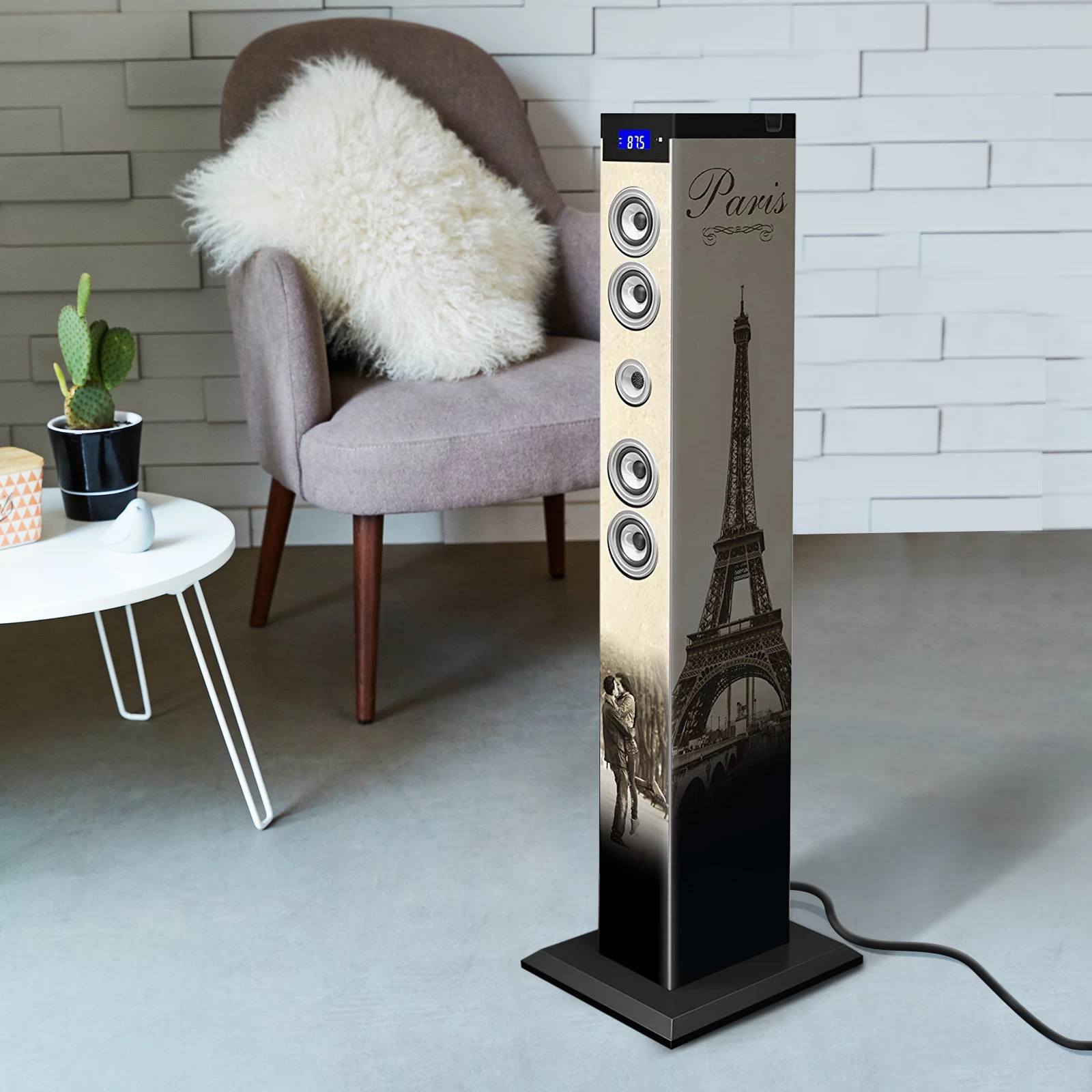 Enceinte Bluetooth Paris 60W, Station D'accueil USB-C - Tour Multimédia Bigben 4 Enceinte Bluetooth Paris 60W, Station D'accueil USB-C - Tour Multimédia Bigben – Image 2