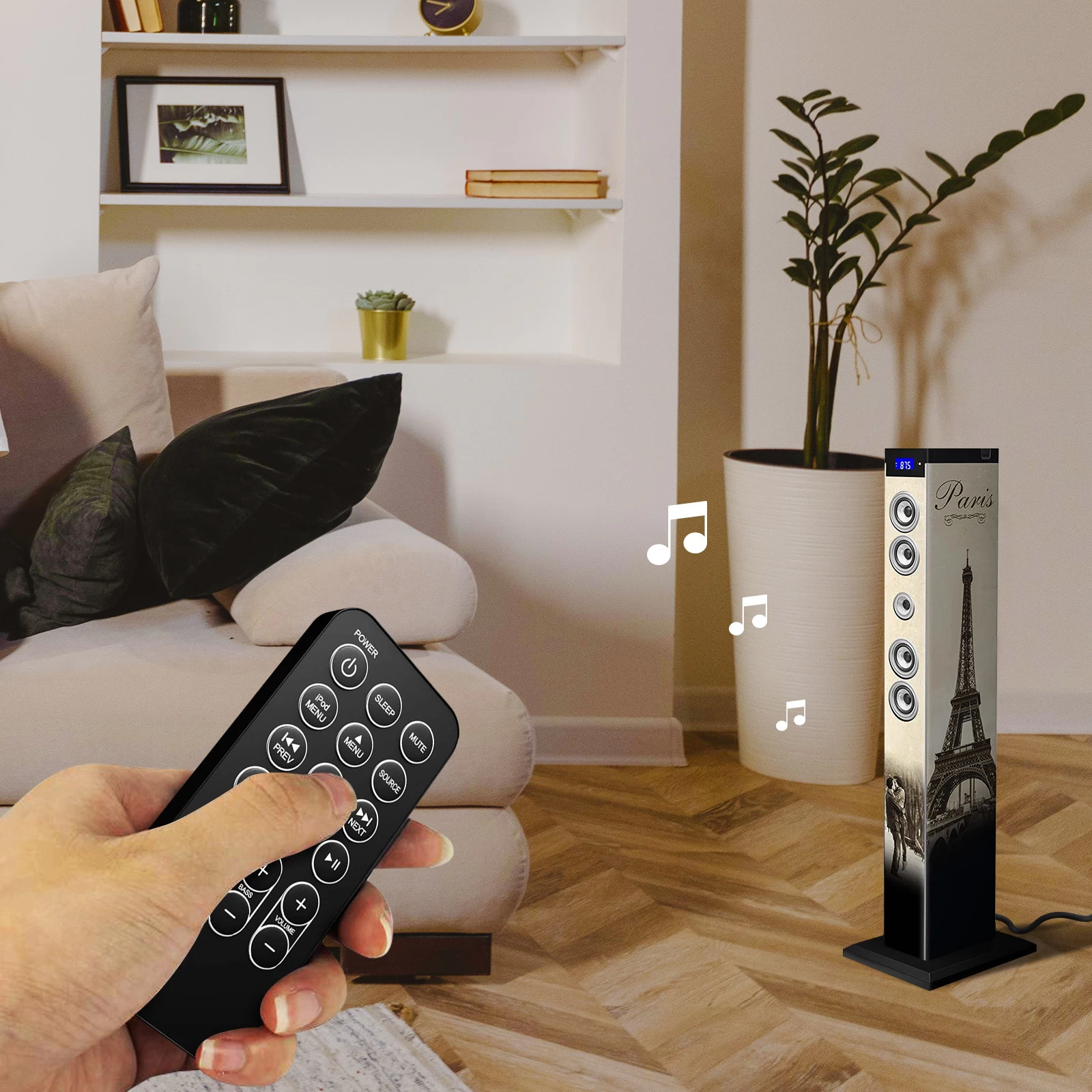 Enceinte Bluetooth Paris 60W, Station D'accueil USB-C - Tour Multimédia Bigben 8 Enceinte Bluetooth Paris 60W, Station D'accueil USB-C - Tour Multimédia Bigben – Image 6