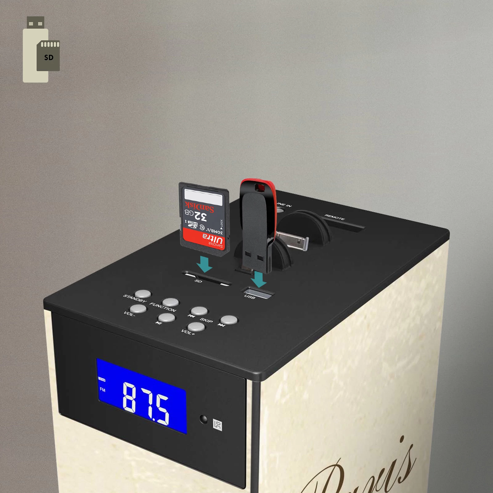 Enceinte Bluetooth Paris 60W, Station D'accueil USB-C - Tour Multimédia Bigben 9 Enceinte Bluetooth Paris 60W, Station D'accueil USB-C - Tour Multimédia Bigben – Image 7