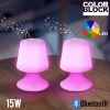 Color Block Lampes Bluetooth Duo, Enceintes Lumineuses Inter-Connectées Outdoor - Colorblock -Musique recherchée. spik cbk duo r